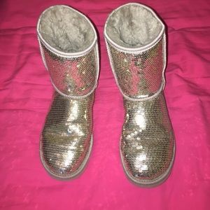 Silver Sequin UGG Boots