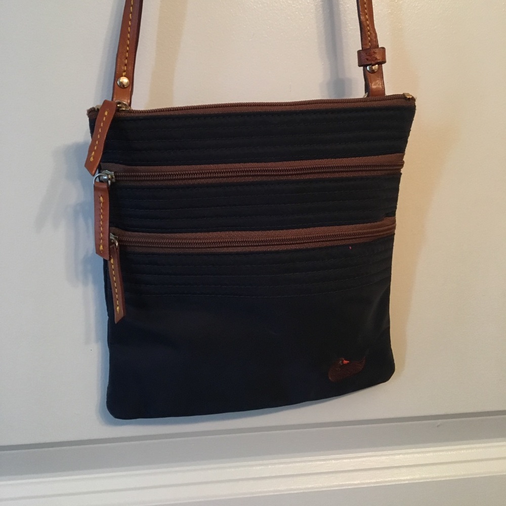 Dooney & Bourke Triple Zip Crossbody- Navy
