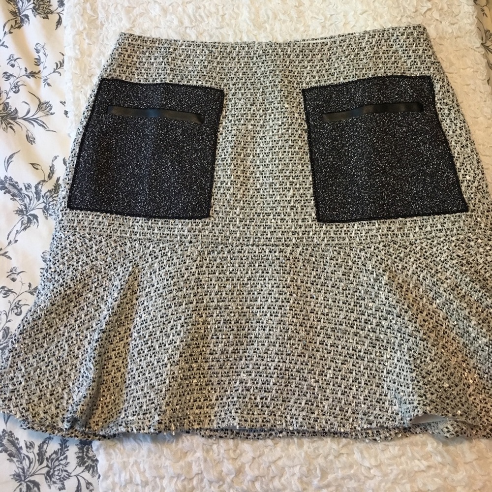 Ann Taylor Tweed Flutter Skirt