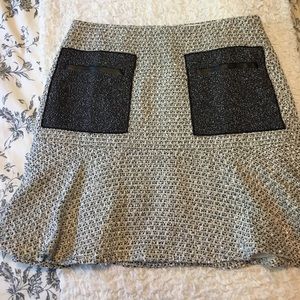 Ann Taylor Tweed Flutter Skirt