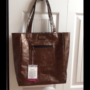 Gigi Hill carved floral print tote