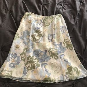 Talbots 100% Silk Skirt, Side Zip