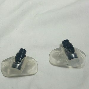 1 pair Lace Locks CLEAR Black Jumpman Basketball S