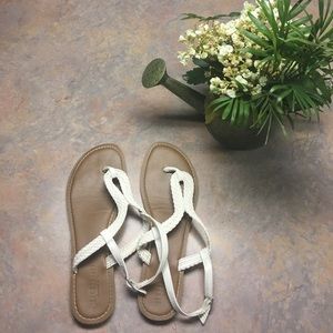 White Strap Sandals