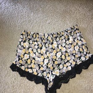 Forever 21 sunflower shorts