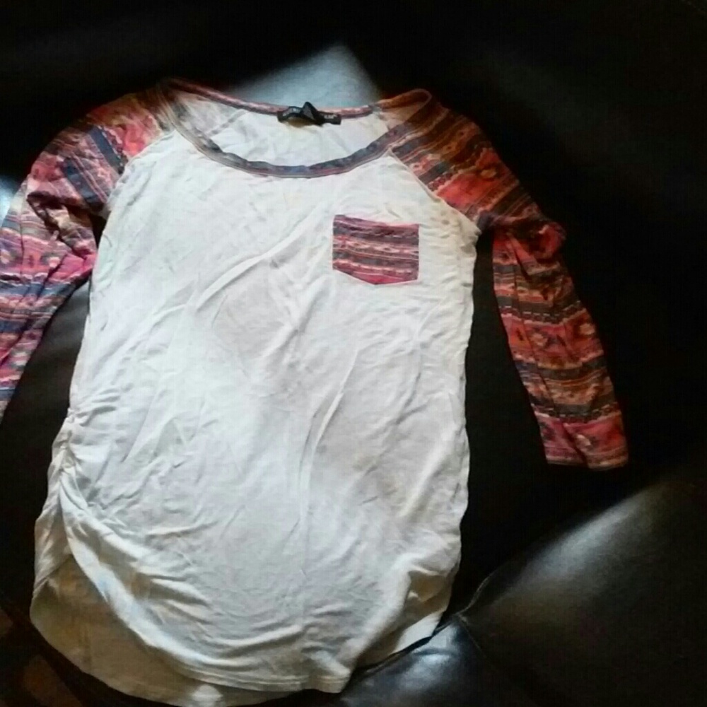 Cute half sleeve print top