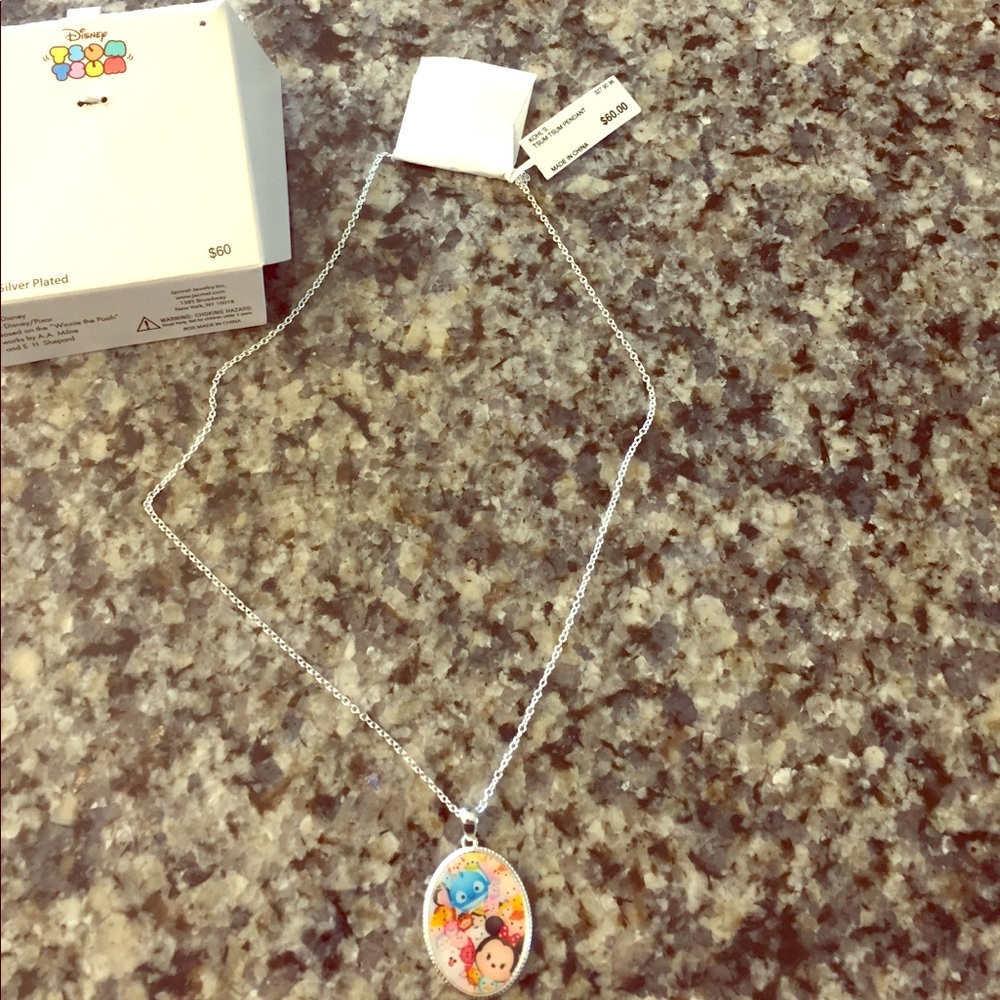 Youth TSUM TSUM silver plated pendant necklace.