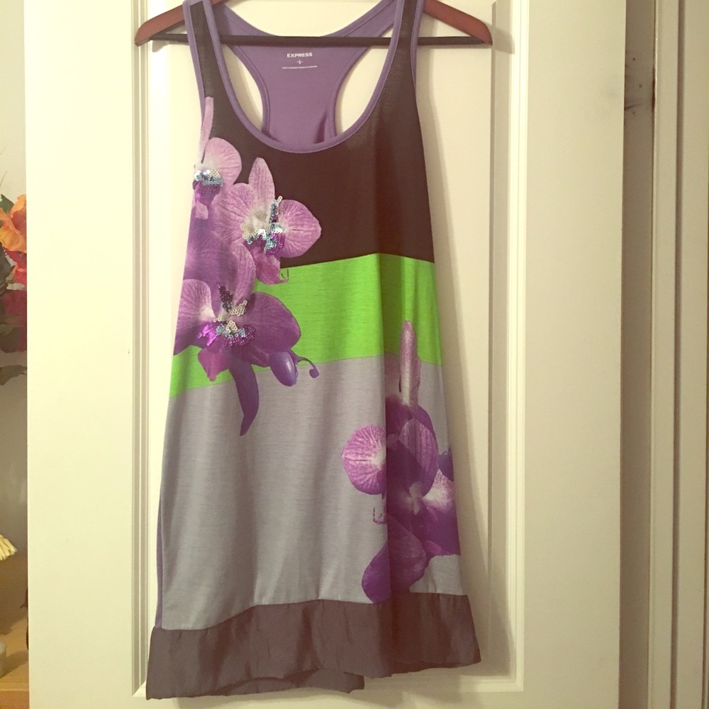 Express long tunic tank