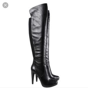 Nine West Chris Cross- Over the knee boots