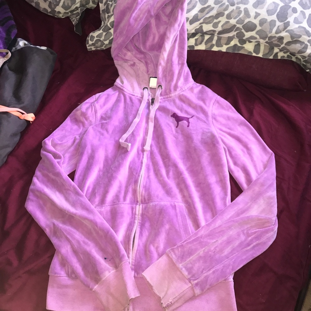 PINK zip up sweatshirt