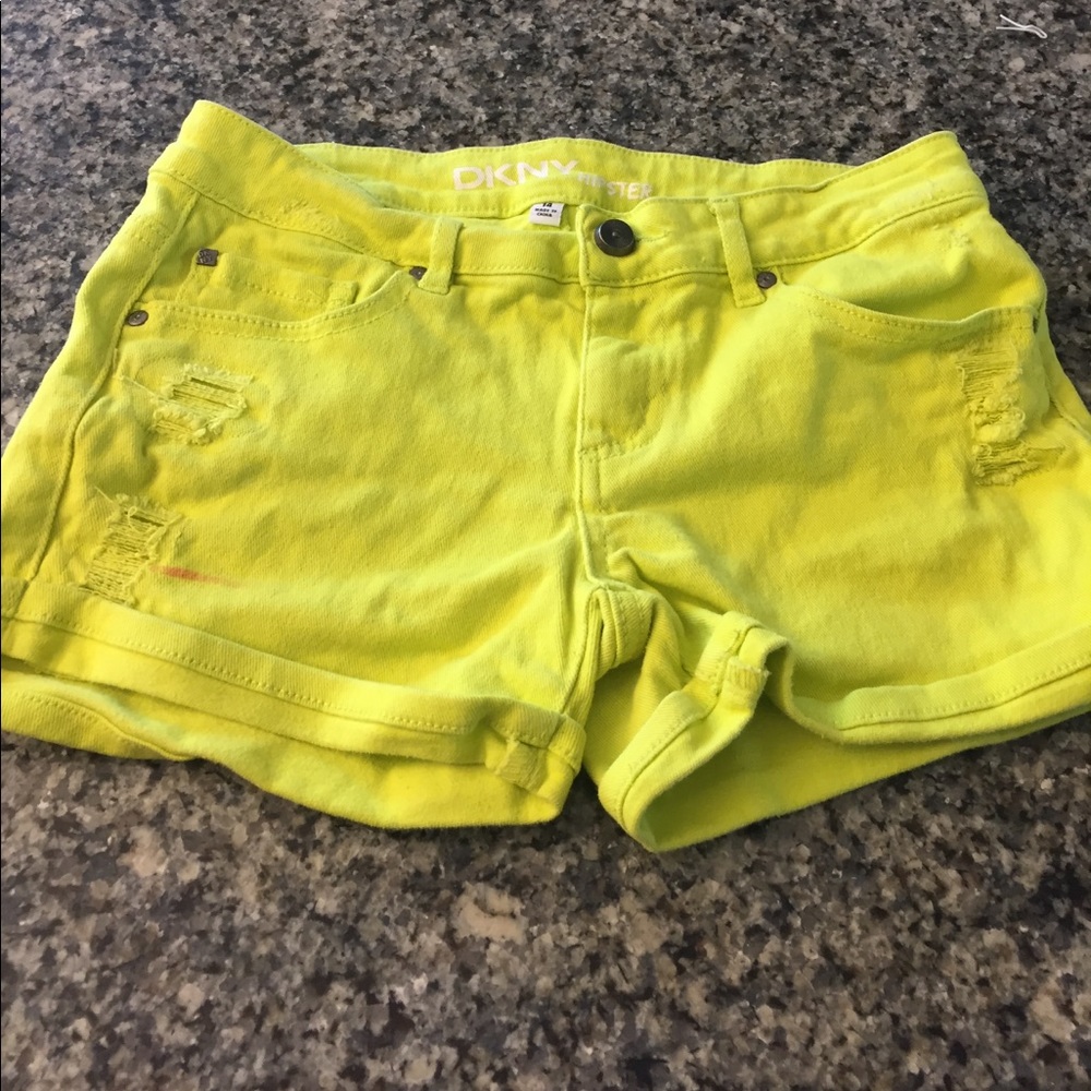 DKNY Hipster lime yellow Young girl (14) shorts