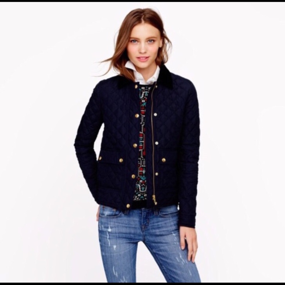 J. Crew quilted barn jacket! Like New!
