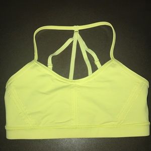 Lululemon Yellow Sports Bra