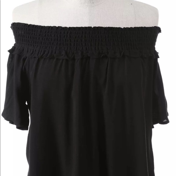 Off the shoulder, Linen , " Kate ", ribbed top 🌸 - Picture 4 of 5