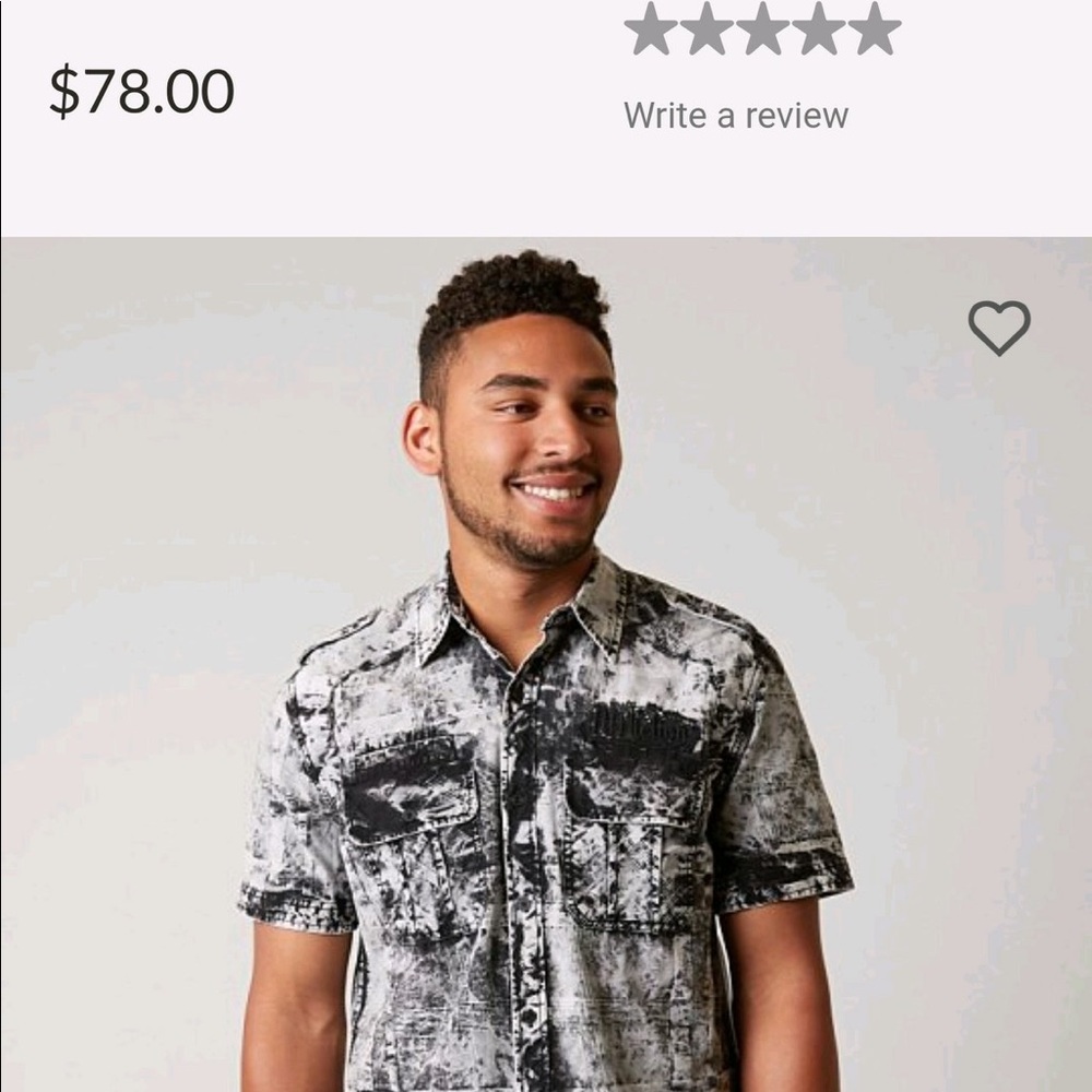 Buckle men's button up