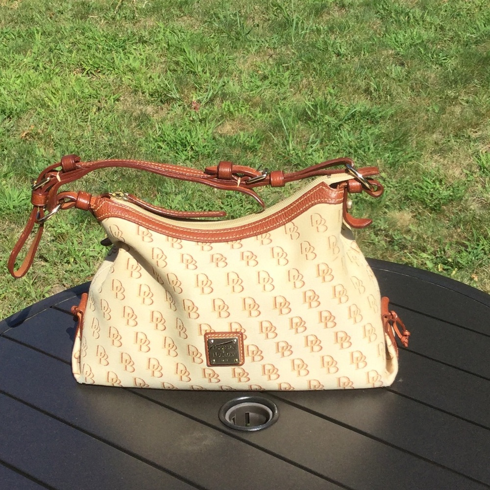 Authentic Dooney & Bourke Monogrammed Shoulder Bag