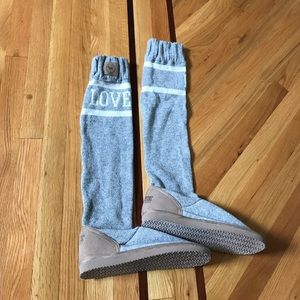 Victoria's Secret Pink sweater slippers