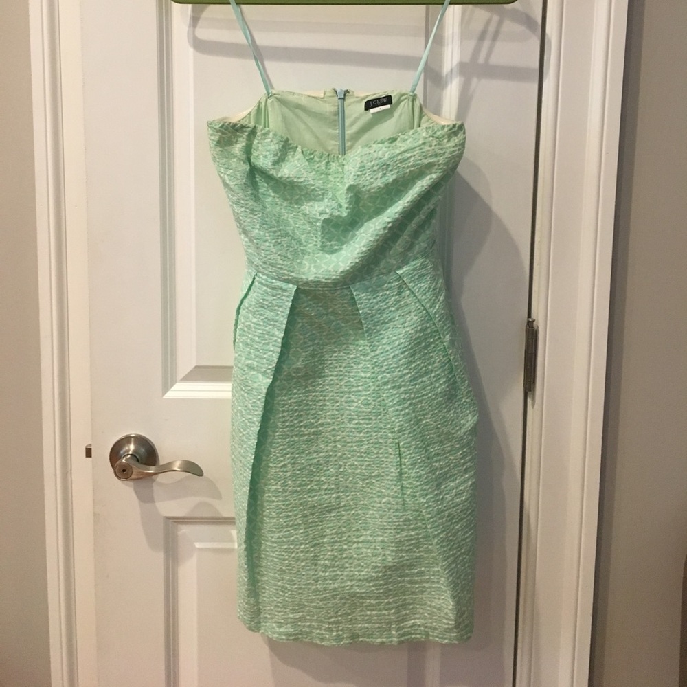 Strapless j crew dress
