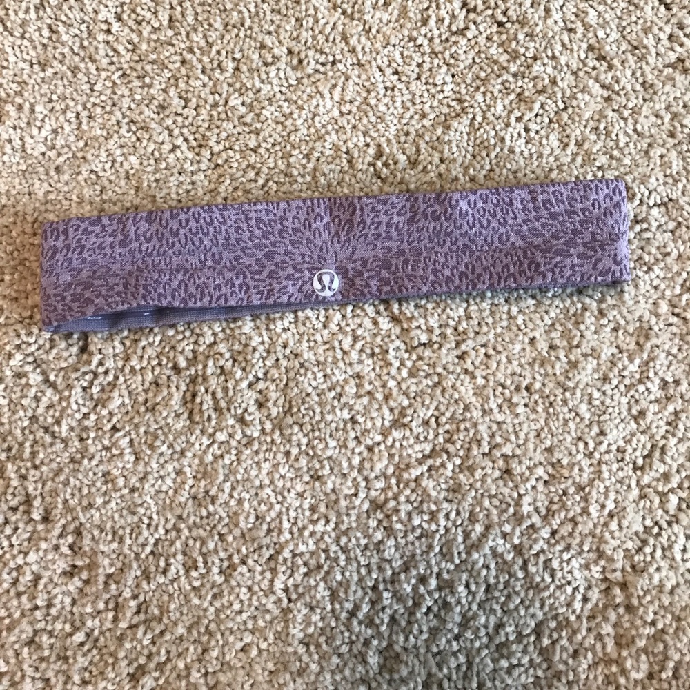 Purple flower/design lululemon headband