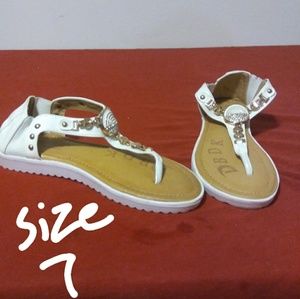 White Size 7 Sandals Best Offer Accepted