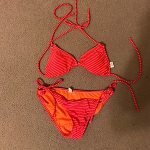 Striped String Bikini