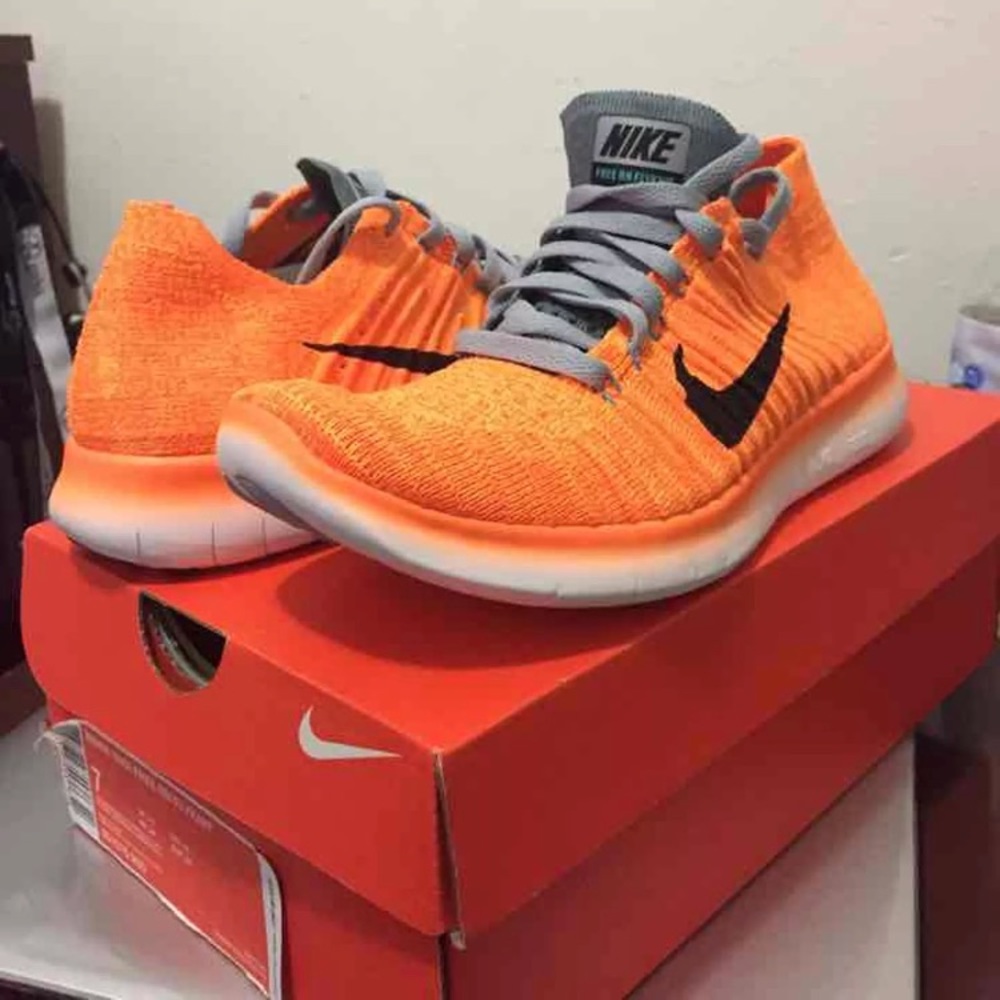 Orange Nike FlyKnit