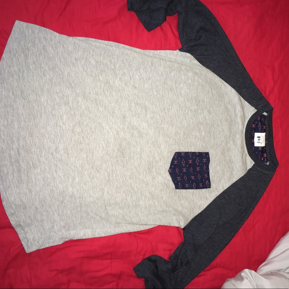 Light Greg and Navy Pacsun Baseball Tee