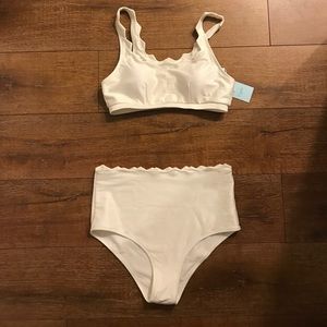 White bathing suit. NWT
