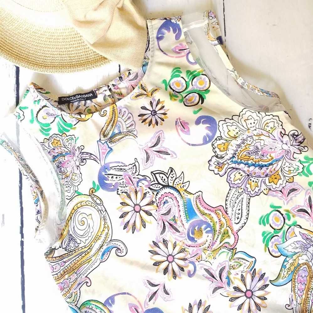 Dolce & Gabbana Floral print top