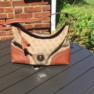 Authentic Dooney & Bourke Monogrammed Shoulder Bag