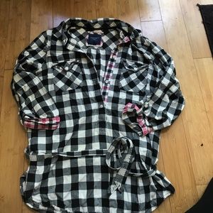 American eagle buffalo Plaid tunic
