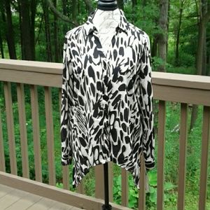 Dana Buchman Animal Print Blouse
