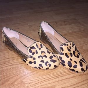 MUST GO!! Cheetah and glitter IMAN flats size 7