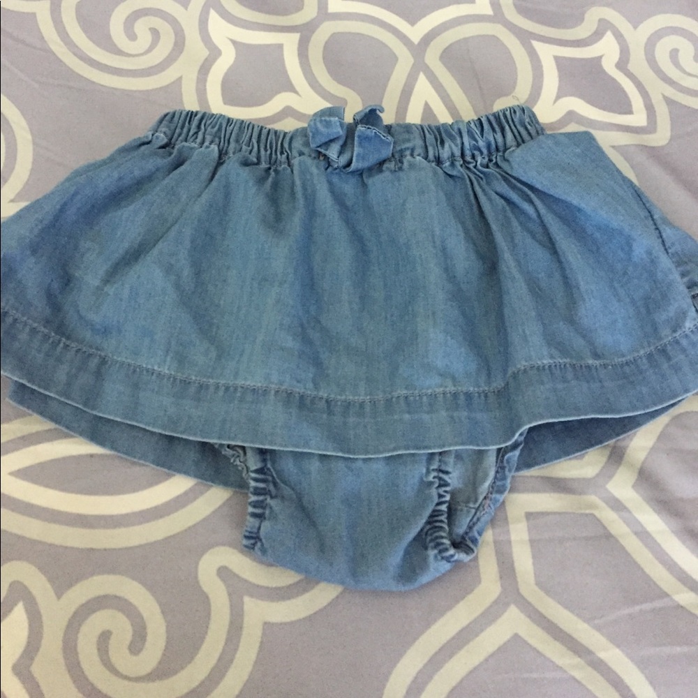 Baby GAP Denim skirt w/bloomers attached