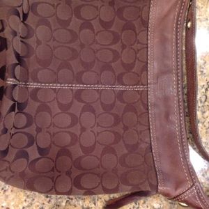 Coach brown purse.