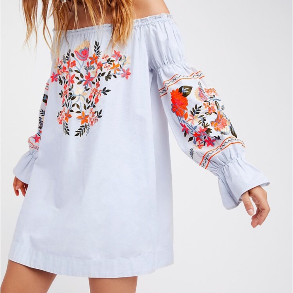Free people enchanted garden mini dress