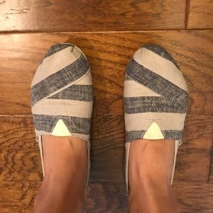 Striped Toms. Worn a handful of times.