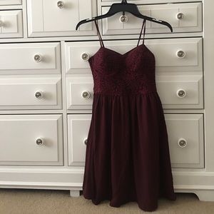 Xhilaration Wine-colored Dress