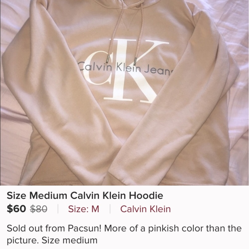 Size Medium Calvin Klein Pacsun Hoodie
