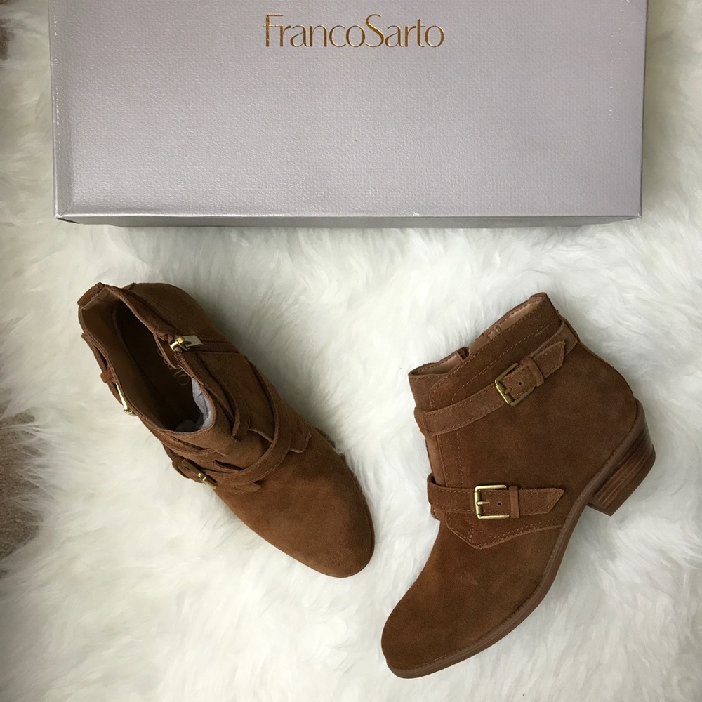 NWT - Franco Sarto Suede Booties