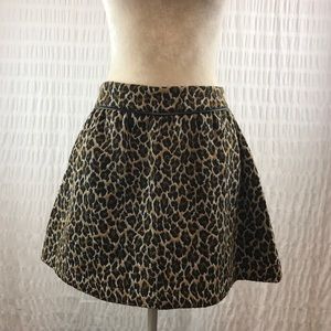 B.P. COLLECTION Leopard Print Skirt