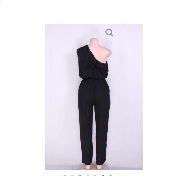 Athena Black Ruffle Jumpsuit🍂 2 Hr Sale 1 Left - Picture 3 of 5