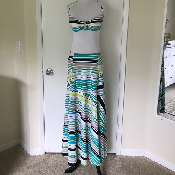 STRIPED SET BIKINI/COVER UP. - Picture 6 of 8