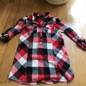 Heavy weight flannel tunic