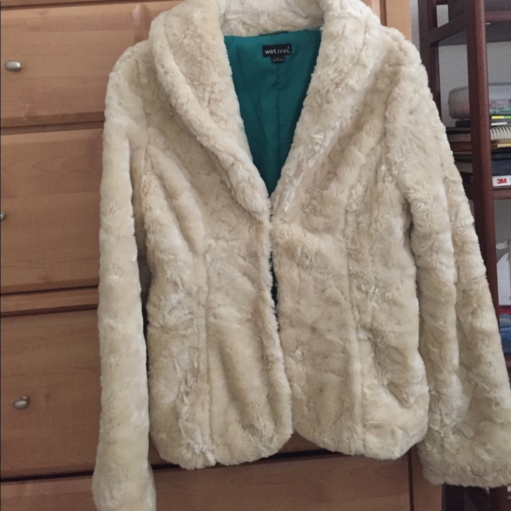 Wet Seal faux fur coat