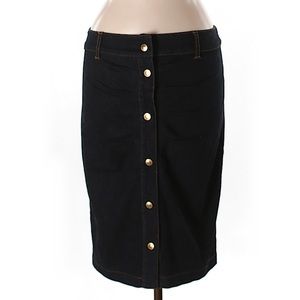 RED Valentino denim snap skirt, 46 (10)