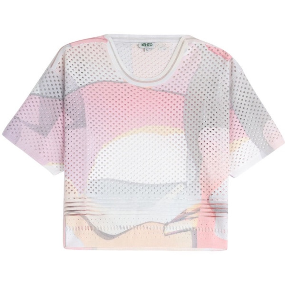 Kenzo Perforated Paper Crop Top