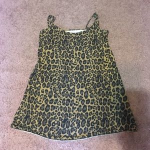 Twisted Tee leopard print tank top