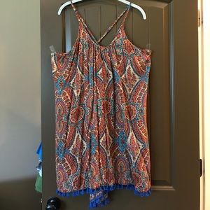 NWOT Umgee boho dress/cover up size Large