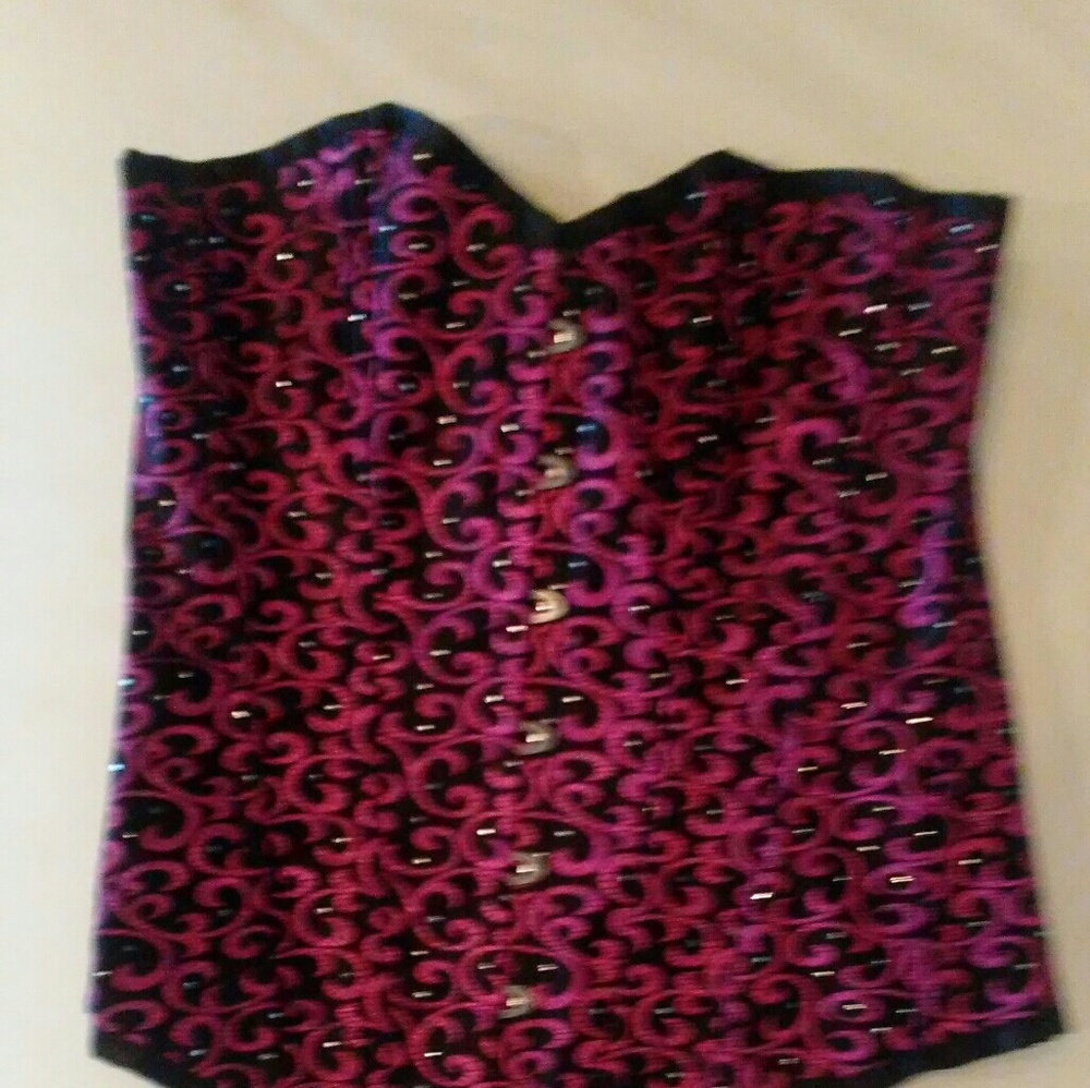 Pink and Black Corset